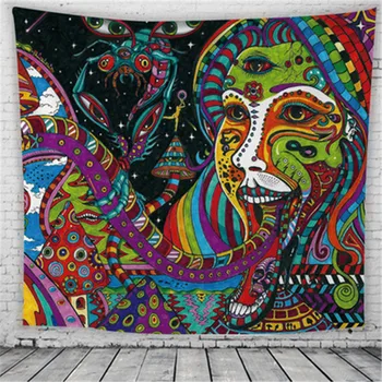 

Southeast Asia Style Indians Colours Abstraction Totem Tapestry Tattoo Room Wall Hangings Creative Sandbeach Cushion X2520