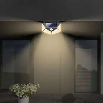 

100LED Solar Motion Sensor Wall Light Outdoor Waterproof Yard Security Lamp Energy Saving and Environmental Protection