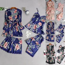 Сексуальная Беспроводная Пижама без оправы, кружевная ночная рубашка, шелковое нижнее белье, пижама, женская ночная рубашка, одежда для сна, летняя одежда