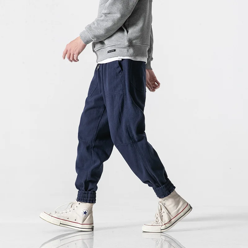 

Yi dao Vintage 19 Spring Hot Selling 5-Color Base Beam Leg Casual Pants Men's Japanese-style Retro Loose Harem Pants Special Off