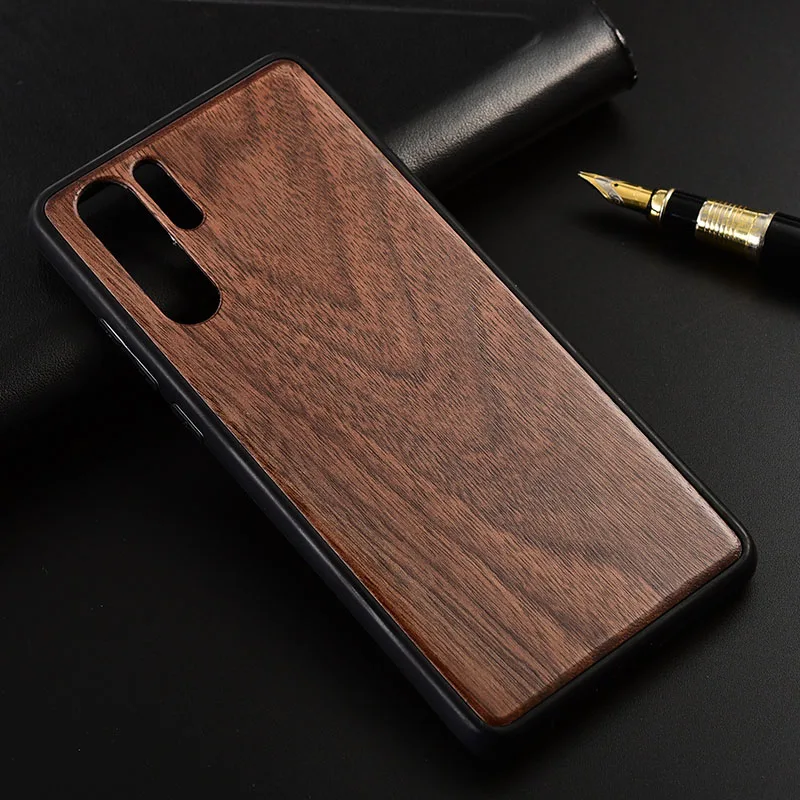 

Case for Huawei P30 Pro Slim Wood Back Cover TPU Bumper Case for Huawei P30 Phone Cases