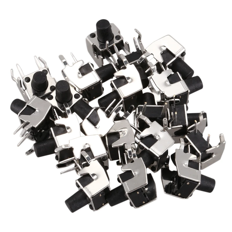 20 шт. прямоугольный тактовый кнопочный переключатель 6x6x8 мм|Выключатели| |