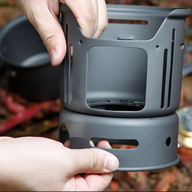 Conjunto de Cozinhar ao ar Acampamento Panelas Fogão Tigela Livre Suprimentos Kit Viagem 7 Pçs 16 Camping Panelas