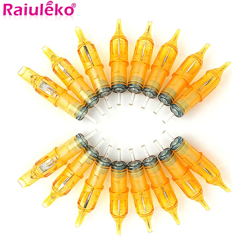 

10pcs Disposable Tattoo Cartridge Needles Makeup Needles RL/RS/RM/M1 Mix For Derma Tools Kit Eyebrow Needle Tattoo Gun Supplies