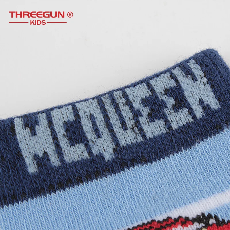 THREEGUN X disney/1 пара носков для мальчиков милые носки с героями мультфильмов полосатые дышащие мягкие детские носки для девочек 3 пары/партия