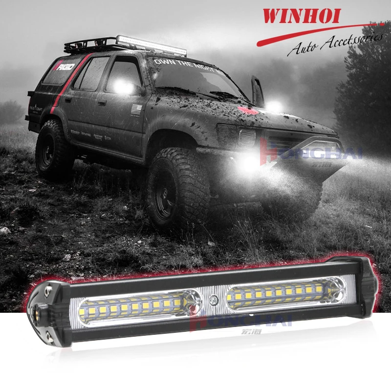 

7" Led Work Light 12V 24V 30W Car Work Light Bar Combo Spot Flood Light Offroad Driving Lamp Universal for Truck Tractor SUV ATV