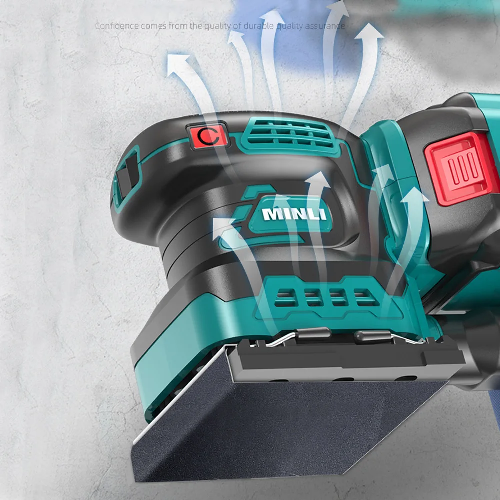 Cordless Random Orbit Sander Professional Lithium-Ion Polishing Machine for Makita 18V Battery Brushless Speed Control No Batter 4