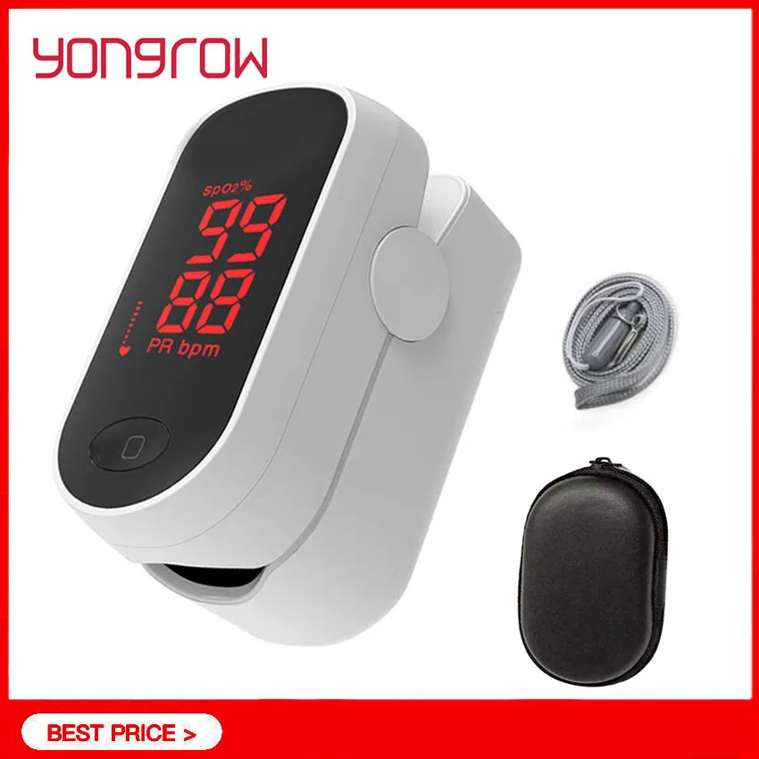 

Yongrow Pulse Oximetro Blood Oximeter Pulse Heart Rate Blood Oxygen SPO2 Saturation Monitor