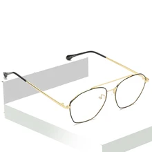 Круглая рамка в стиле ретро очки художественный металлический оправа в Корейском стиле плоские зеркальные Мужские и женские большие рамки Оптические рамки Новые