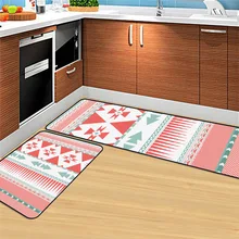 Ретро марокканский длинный кухонный коврик для ванной, напольный коврик, домашний коврик для входа, впитывающий ковер для спальни, гостиной, нескользящий