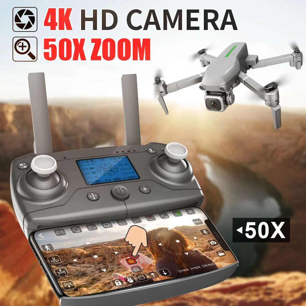 L109 4K Drone GPS HD камера Wi Fi FPV бесщеточный мотор складной селфи профессиональный 1000 м