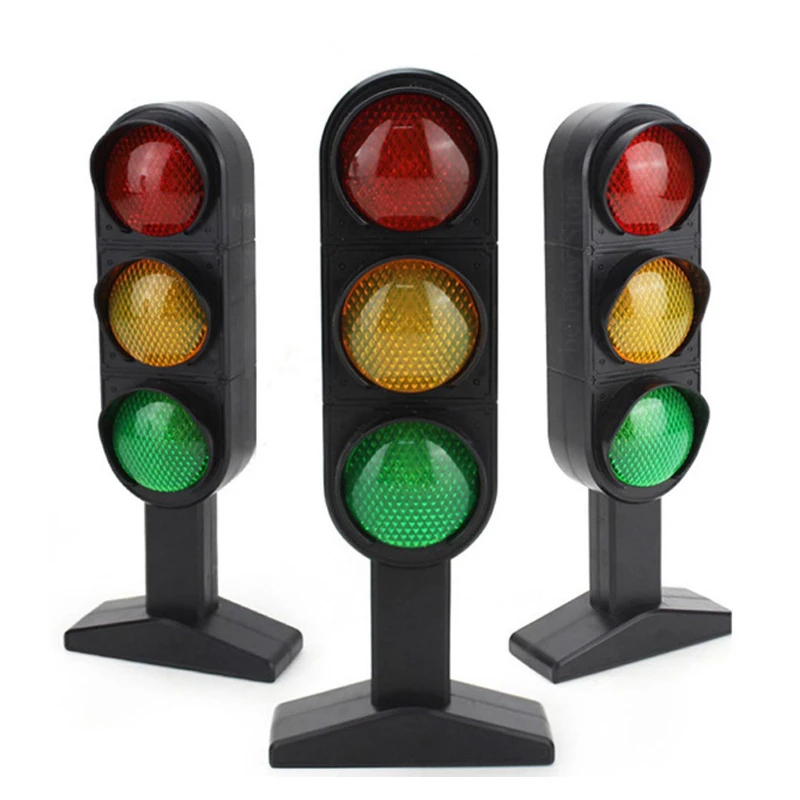 3pcs Simulation Traffic Signal Light Toy Kids Playthings Traffic Signal Lamp 