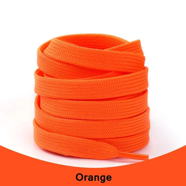 1Pair Sneakers Shoelaces Shoes Accessories Laces for Shoes Unisex Flat Shoe Laces Shoe Strings Shoelaces  Af1 Orange