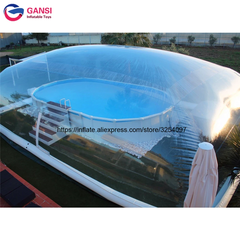 

Inflatable Swimming Pool Cover / Rain Dust Proof pool cover inflatable lap pool transparent dome tent inflatable pool dome