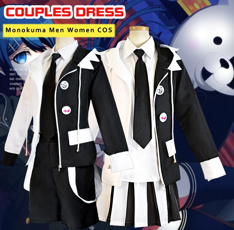 コスプレ 大人と子供のためのメンズアニメジャケット スーツ 黒 白 ユニセックス Aliexpress Novelty Special Use