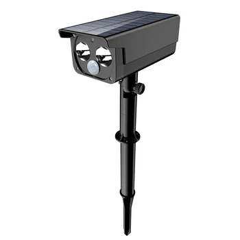

Solar Light Easy Install Outdoor 2 LED Durable Lawn Garden Motion Sensor Balcony Three Modes Bright Waterproof Lamp Rechargeable