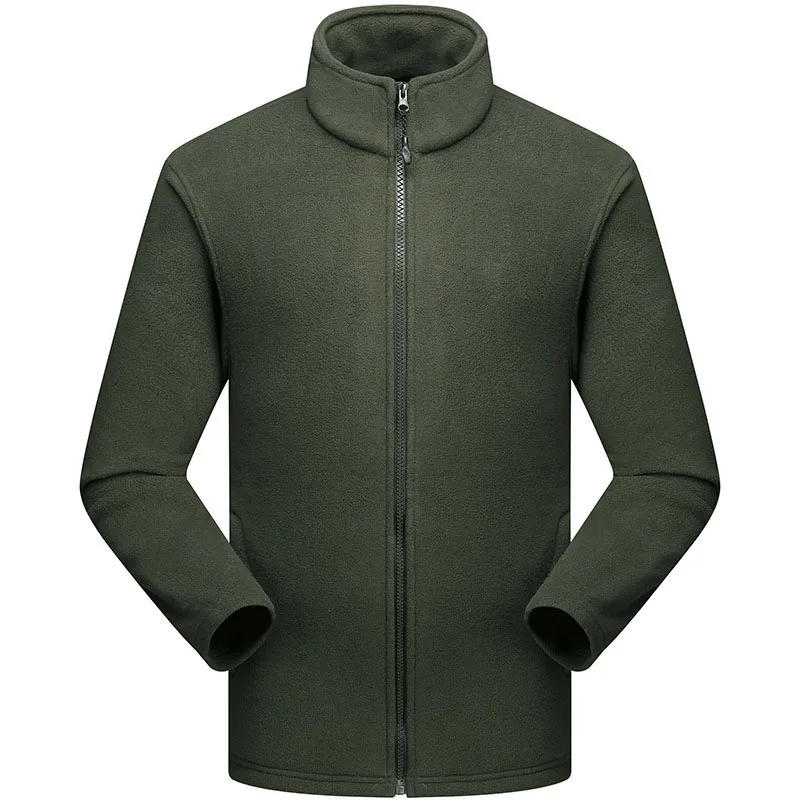 Men army green QUESHARK 4XL осенне-зимняя мужская и женская теплая флисовая куртка ветрозащитная походная Лыжная куртка - Цвет: Men army green