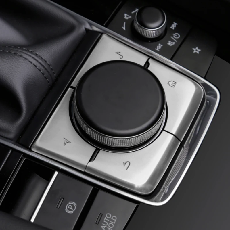 Автомобильный Стайлинг интерьера молдинги электронный ручной тормоз Блестки для Mazda 3 BP-Н. В. Мультимедийные кнопки полые блестки