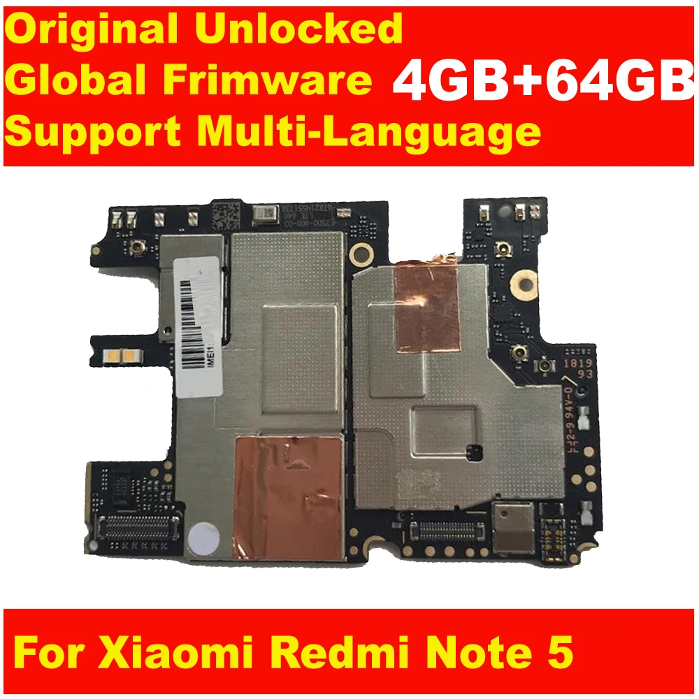 100% оригинальная материнская плата для Xiaomi Redmi Note 5 Note5 с микросхемами гибкий
