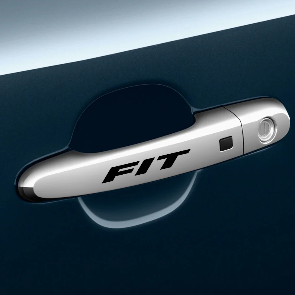4 шт Автомобильные Наклейки на авто наклейки для дверных ручек Honda Fit винил