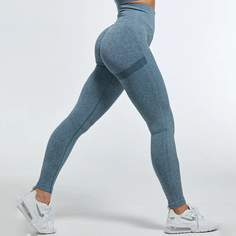 NORMOV Seamless Women Leggings Fitness High Waist Push Up Peach Polyester Leggings Workout Jeggings Casual Leggigns Female tiktok leggings