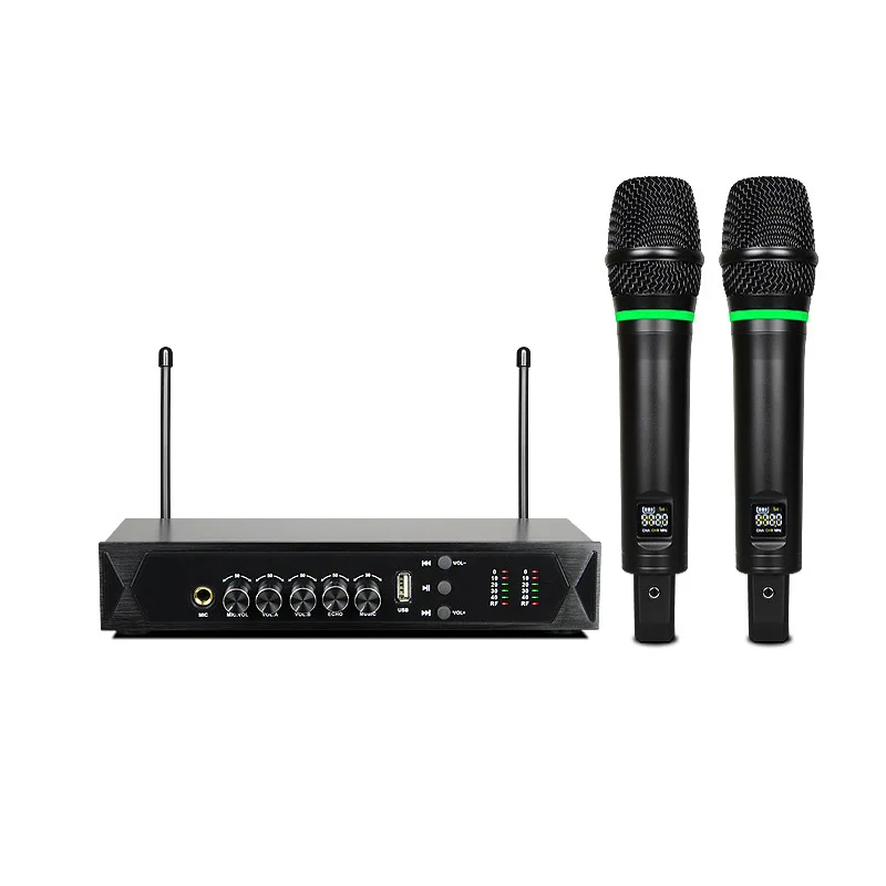 

ABGN Hot-K6 UHF Wireless Handheld Microphone with Rechargeable Dynamic Microphone for Home Theater System Loudspeaker Bluetooth
