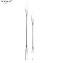 Дизайн ногтей косметическая палитра для макияжа шпатель ложка палка стержень кремовый из нержавеющей стали спонж для основы смешивания инструмент Аксессуары