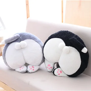 Kawaii Cat Ass смешные плюшевые игрушки подушки мягкие кошки прикладом милый