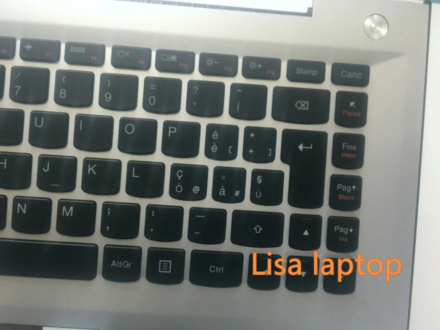 Для lenovo uppercase w s41-70 silver BKL it new 500s-14 300s-14 итальянская двуязычная клавиатура 5CB0J33090