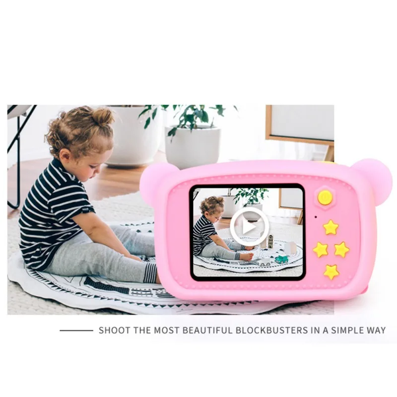 

12MP HD Kid Digital Camera Cartoon Cute Camera With 2inch IPS Screen For Children Photograph Fun
