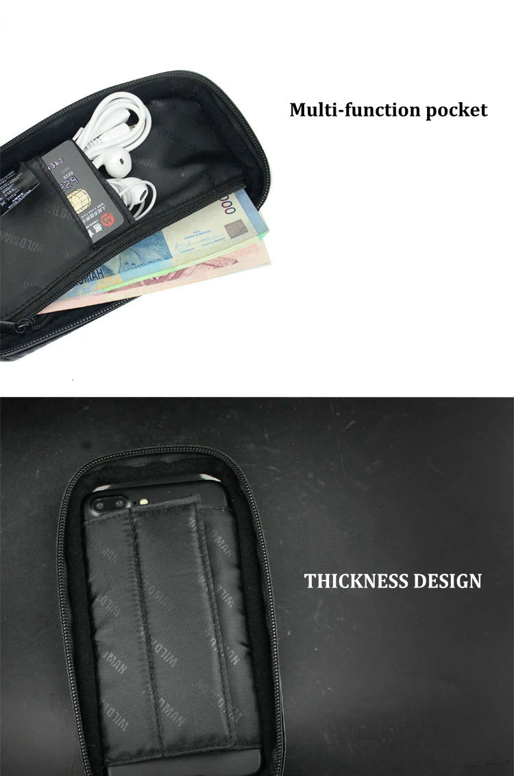 Bike Bicycle Phone Bag Rainproof TPU Touch Screen Cell Phone Holder Bicycle Handlebar Bags MTB Frame Pouch Bag 2017 (12)