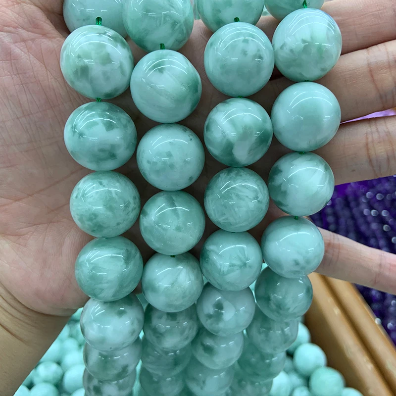 4-20 мм натуральные ангельские бусины 15 ''Круглые Китайские Larimar DIY свободные