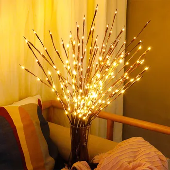 

New Year Christmas Decor Simulation Tree Branch 20 LED Light String Christmas Decorations for Home Christmas Tree Decorations