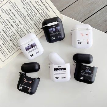 

Sports brand sneakers off label Wireless Bluetooth Earphone Case For Apple AirPods Pro 3 2 Silicon Charging headset White Cover