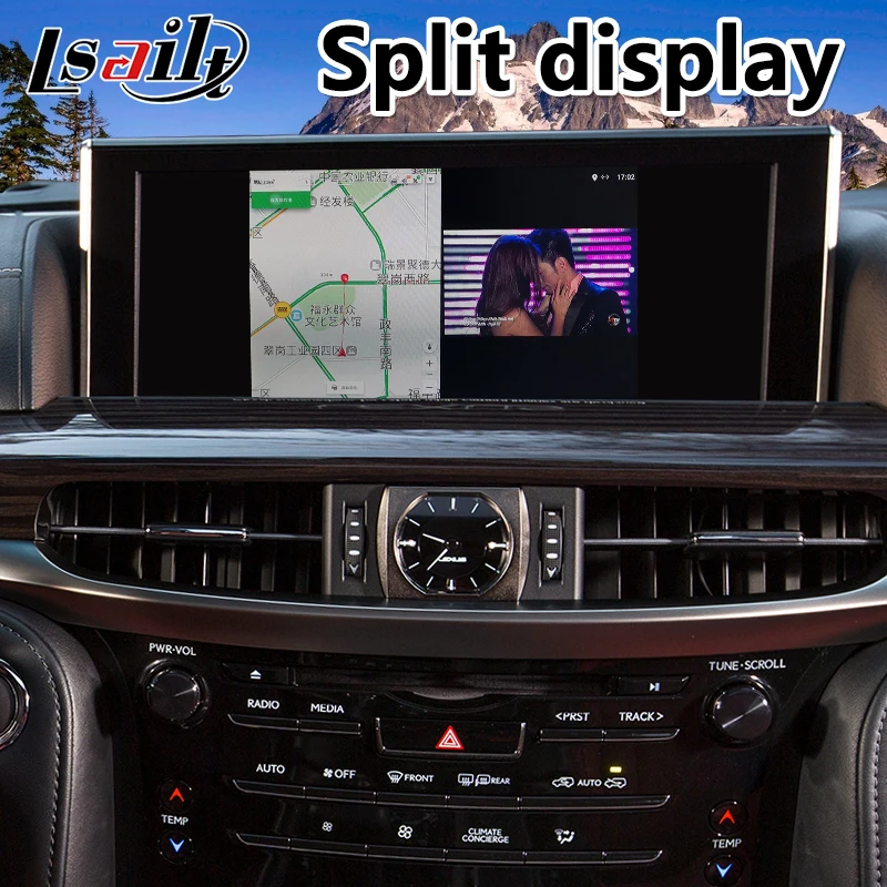 Lsailt Android Carplay навигационный интерфейс для Lexus LX570 управление мышью 2016 2020 модель