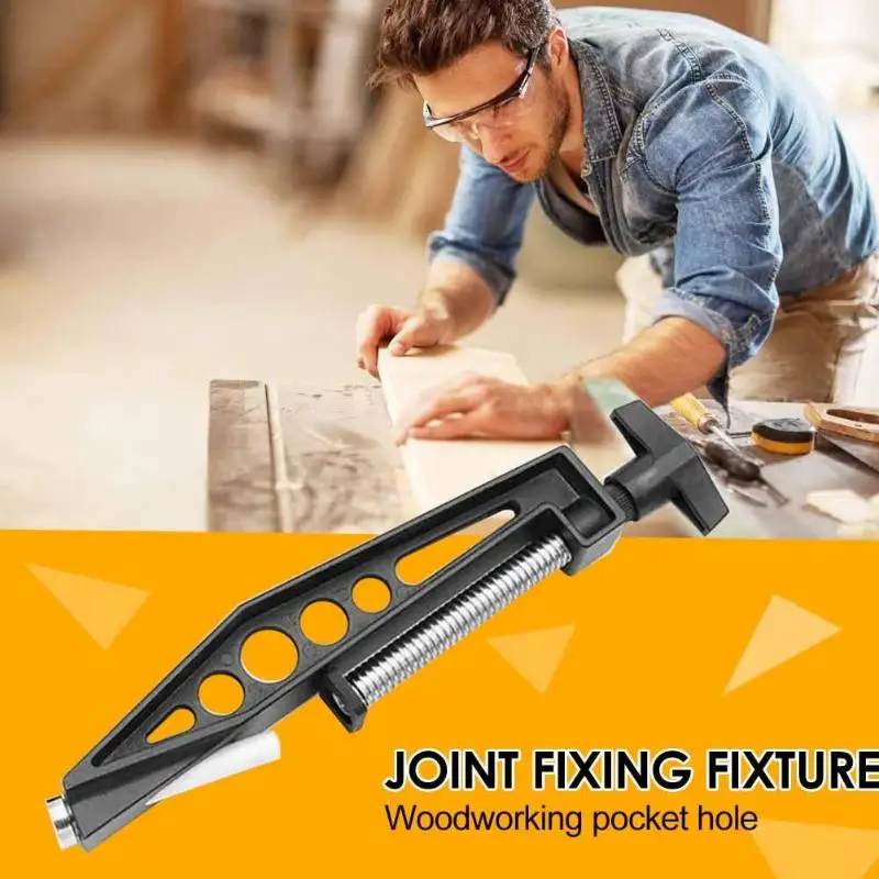 Woodworking Pocket Hole Joints Fixed Clamp Slant Hole Easy To Deform When Clamping The Workpiece Pull Clip Slant Hole Clamp