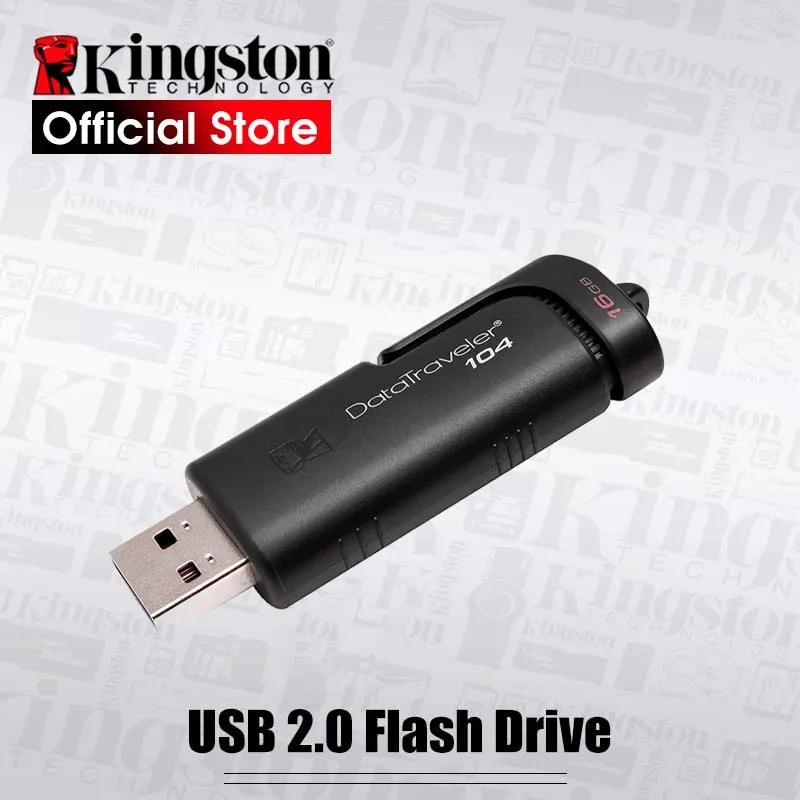 Kingston USB флеш накопители 2 0 ручка накопитель высокоскоростные флешки DT104 16 gb бизнес