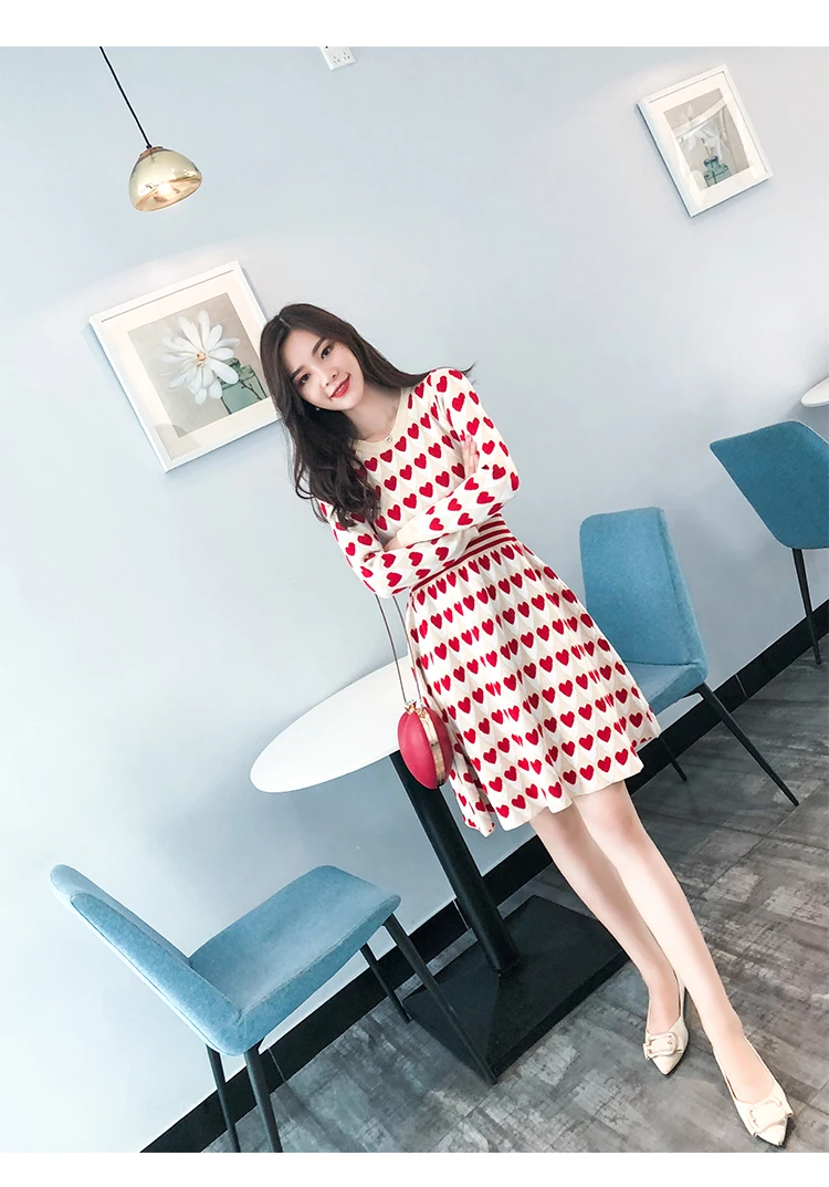Модное платье-свитер корейские женские платья-свитера женские вязаные платья с длинным рукавом плюс размер облегающее Платье Vestidos De Fiesta