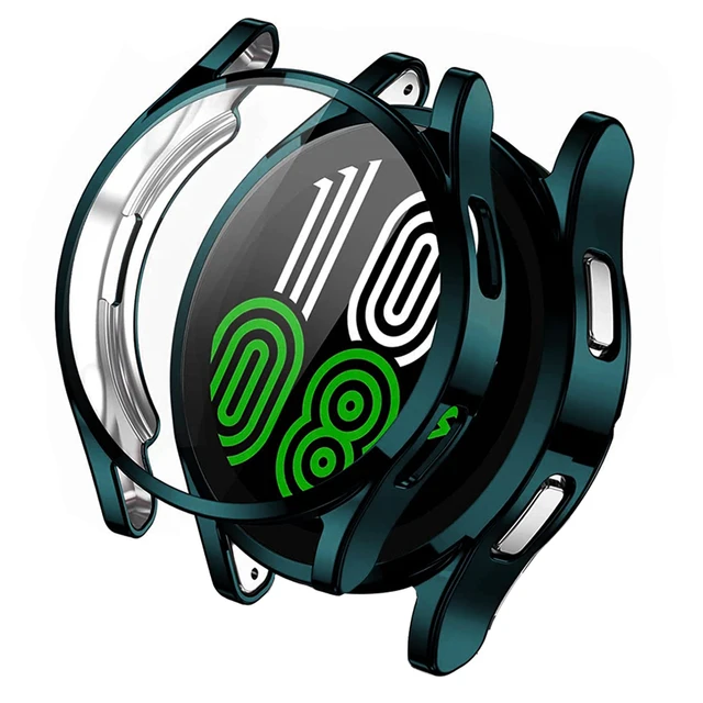 Case For Samsung Galaxy Watch 4 44MM 40MM, TPU All-Around Bumper Screen Protector Galaxy watch 4 cover Smart Watch Accessories Slv