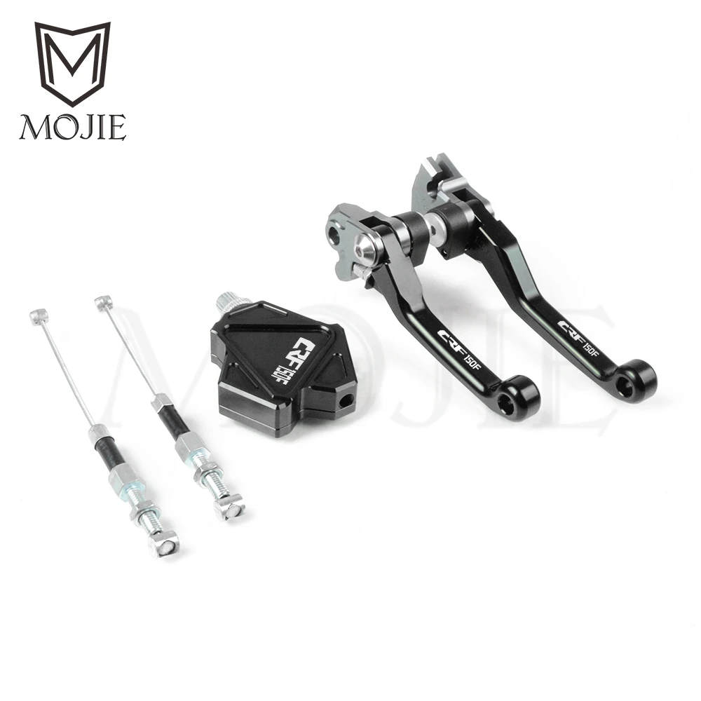 Для Honda CRF150F CRF 150F 150 F 2003- Мотокросс ЧПУ Pivot тормоз трюк рычаг сцепления легко тяните кабель системы мотоцикла - Цвет: CRF150F 03-17 Black