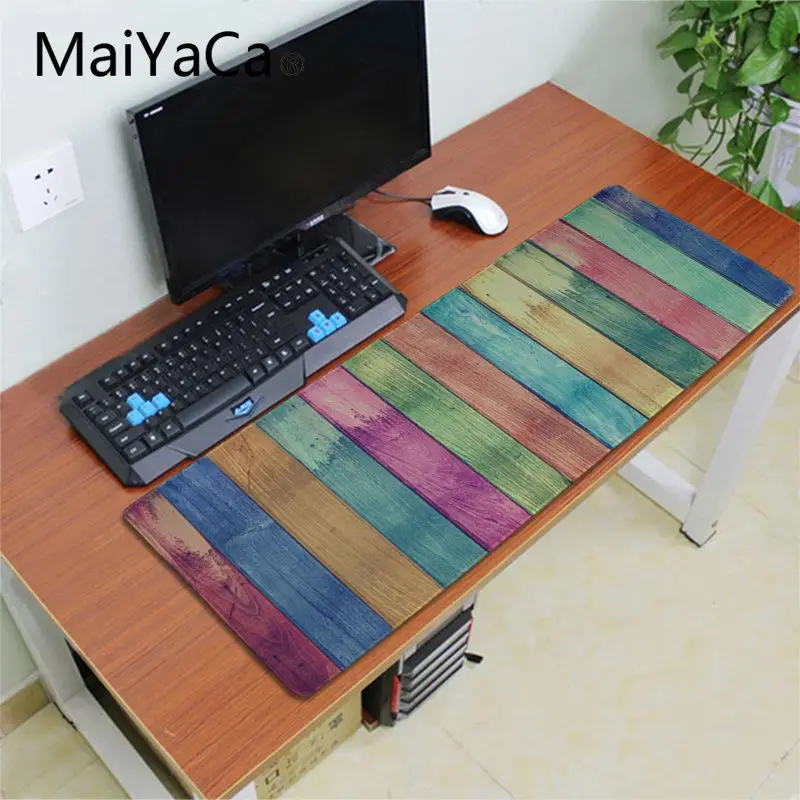 MaiYaCa, мой любимый красочный деревянный игровой коврик для мыши для ноутбука, большая рекламная акция, игровой коврик для мыши для России, xl, клавиатура, ноутбук, ПК, Настольный коврик