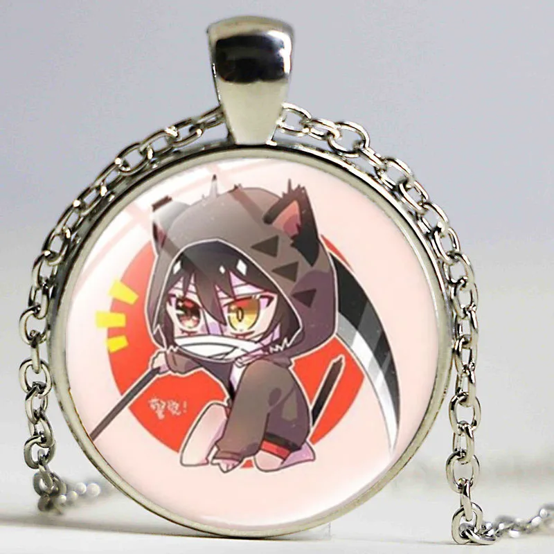 Hot Anime Angels of Death Necklace Cute Ray And Zac Cartoon Character Glass Photo Cabochon Pendant Souvenir | Украшения и