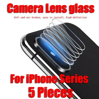 

5Pieces Camera lens glass for iphone 11 pro max screen protector for apple iphone 7 8 plus x xs xr xs max back lens safety film