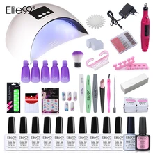 Elite99 набор для ногтей 36 Вт УФ светодиодный светильник Сушилка один шаг комплект гель-лаков для ногтей Замачивание маникюрные инструменты набор электрическая дрель для ногтей для дизайна ногтей