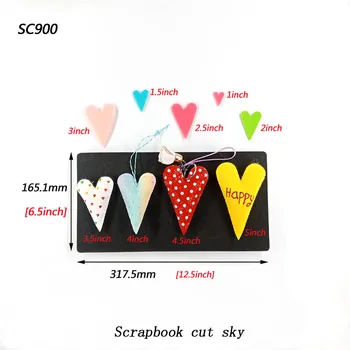 

Combined peach heart suit Scrapbook cut sky & steel wooden dies Compatible with most machines