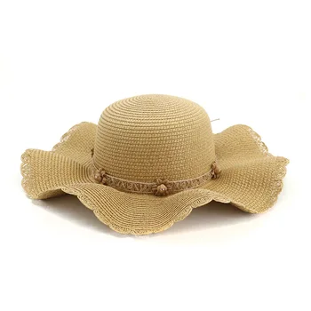 

Straw Hat Summer Hat Lady Foldable Casual Cap Foldable Wide Sun Straw Beach Hat For Women Outdoor Holiday Beach Protection Hats