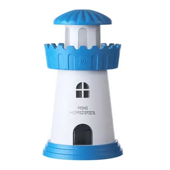

150ML Fashion Lighthouse LED Glowing Air Humidifier USB Humidifiers Air Purifier for Car Office Home gift