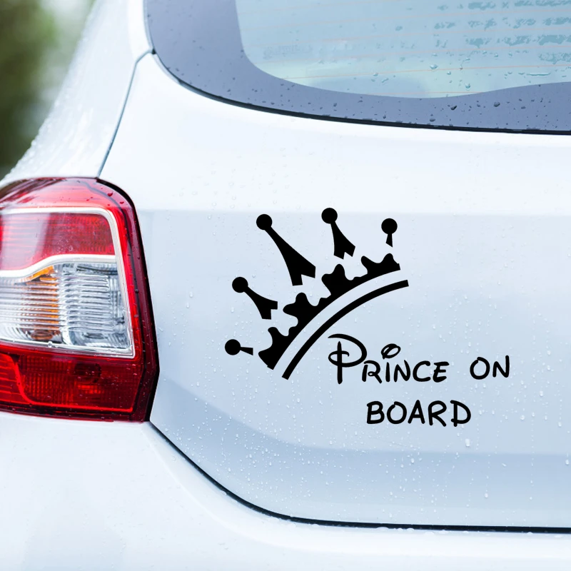 2X White 4" Funny Car Decal Bumper Stickers - Vinyl, Die-Cut, Waterproof & Fade Resistant - View #3