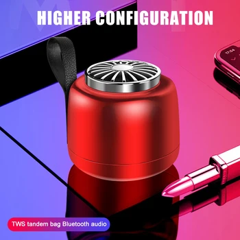 

Metal Mini Wireless Bluetooth 5.0 Speaker Protable Waterproof Subwoofer Soundbox FKU66