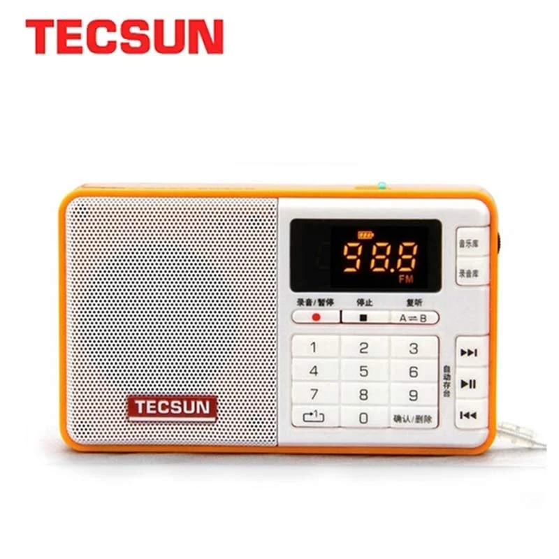 TECSUN Q3 Stereo Radio Pocket Size  MP3 Player FM Mini Radio with Multi-color Selection Portable Radio samsung mp3 player